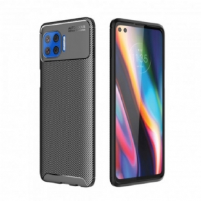 Cover Moto G 5G Plus Kulfiberteksturslange