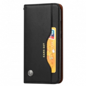 Cover Huawei Y7 2019 Flip Cover Faux Læder Kortholder