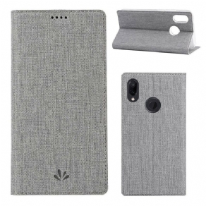 Cover Huawei Y7 2019 Flip Cover Tekstureret