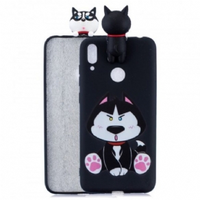 Cover Huawei Y7 2019 Funny Dog 3d