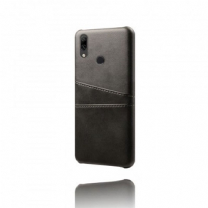 Cover Huawei Y7 2019 Lædereffekt Kortholder