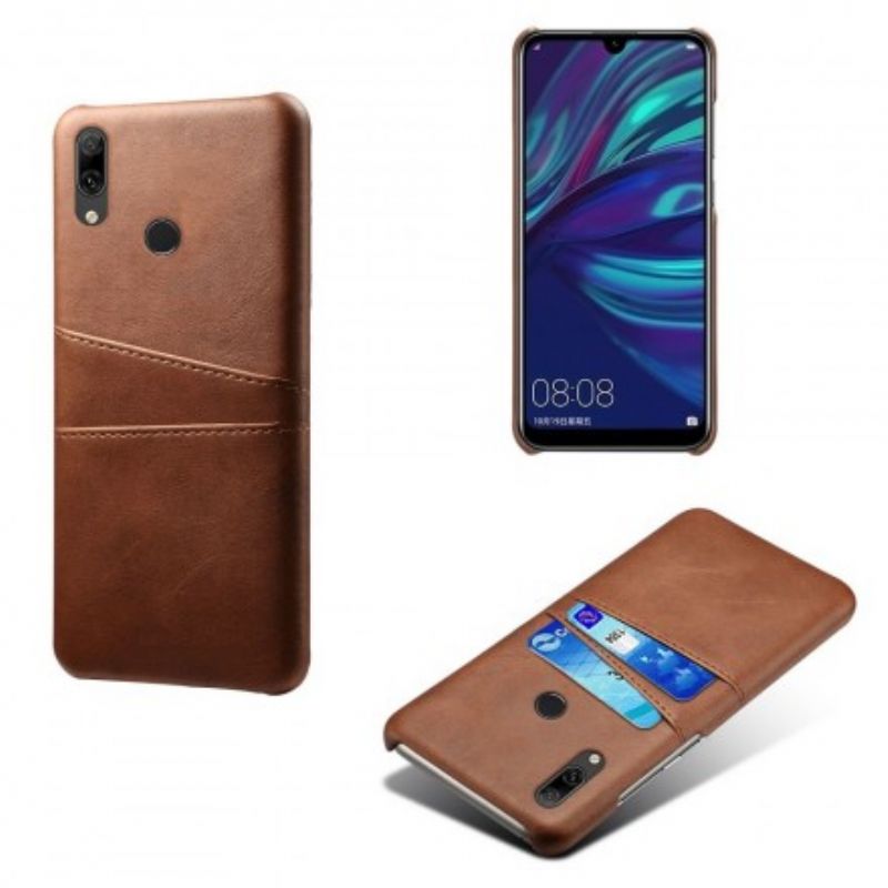 Cover Huawei Y7 2019 Lædereffekt Kortholder