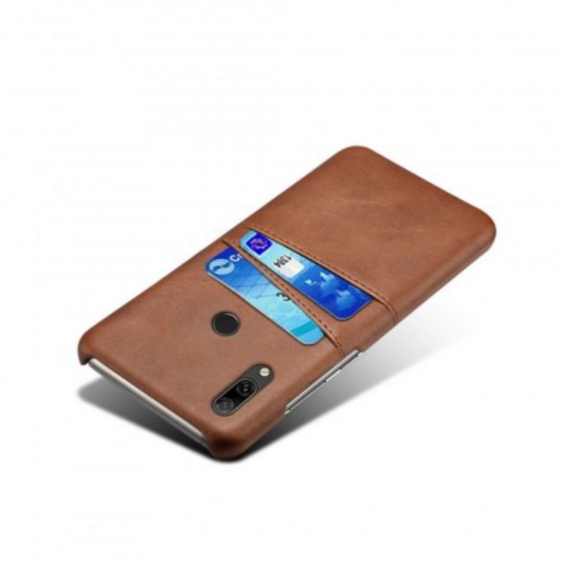 Cover Huawei Y7 2019 Lædereffekt Kortholder