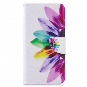 Flip Cover Huawei Y7 2019 Akvarelblomst