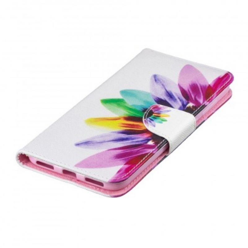 Flip Cover Huawei Y7 2019 Akvarelblomst