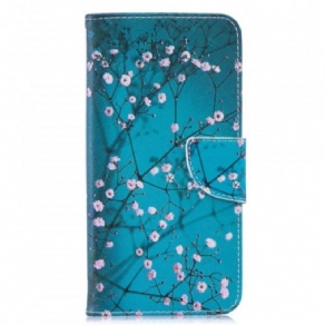 Flip Cover Huawei Y7 2019 Blomstrende Træ