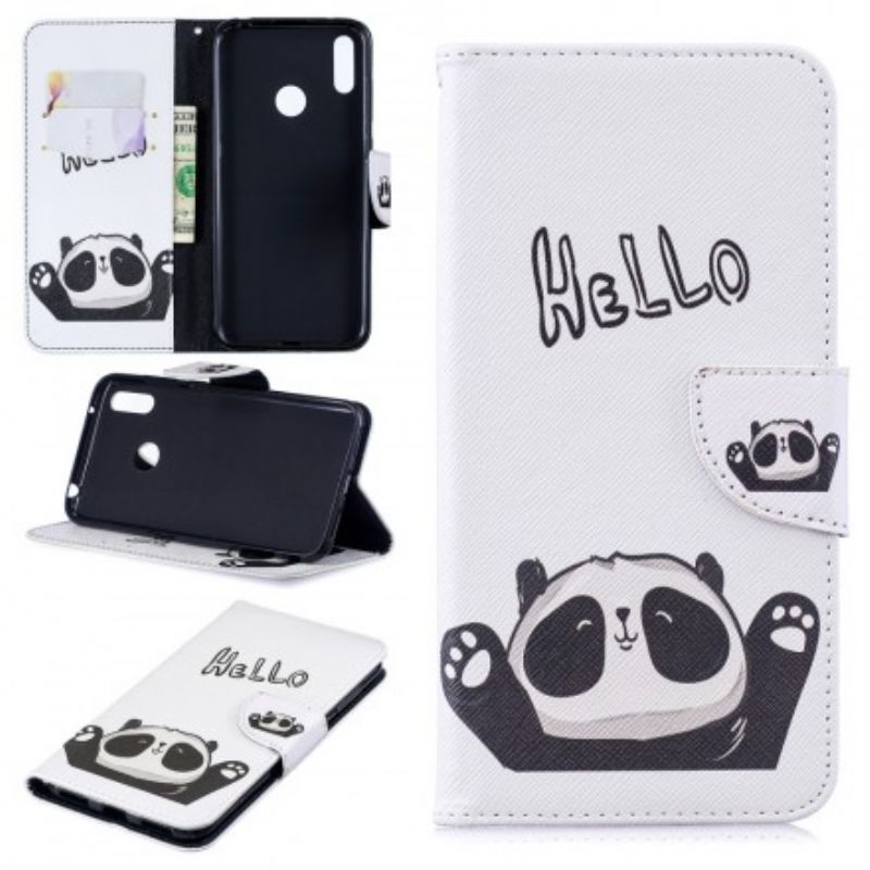 Flip Cover Huawei Y7 2019 Hej Panda