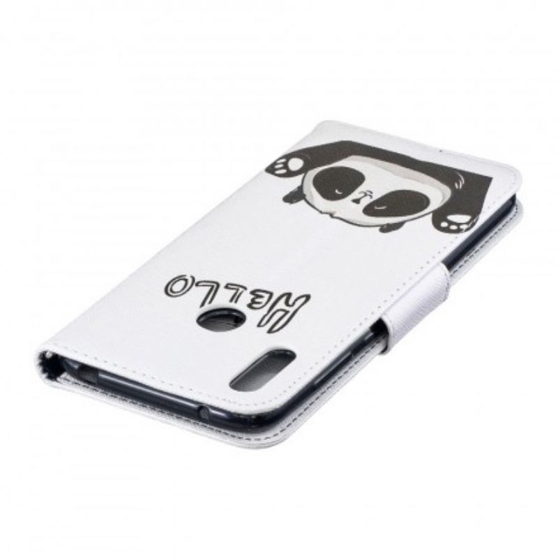 Flip Cover Huawei Y7 2019 Hej Panda