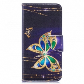 Flip Cover Huawei Y7 2019 Magisk Sommerfugl