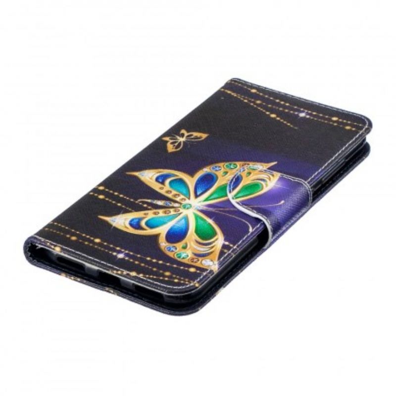 Flip Cover Huawei Y7 2019 Magisk Sommerfugl