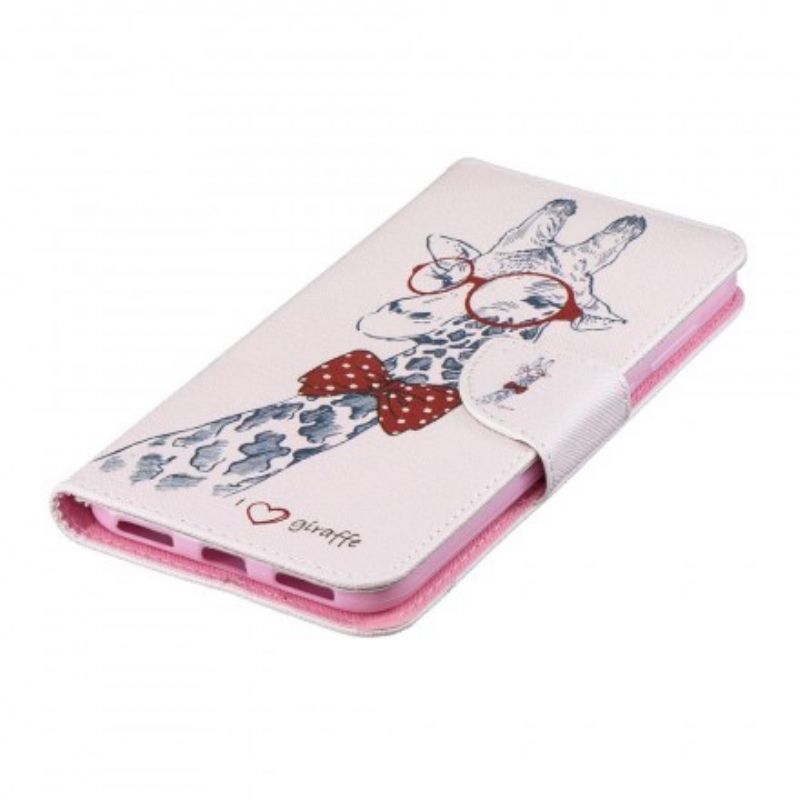 Flip Cover Huawei Y7 2019 Nørdet Giraf