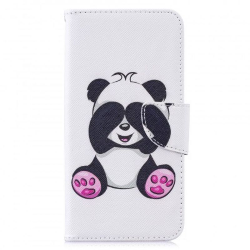 Flip Cover Huawei Y7 2019 Panda Sjov