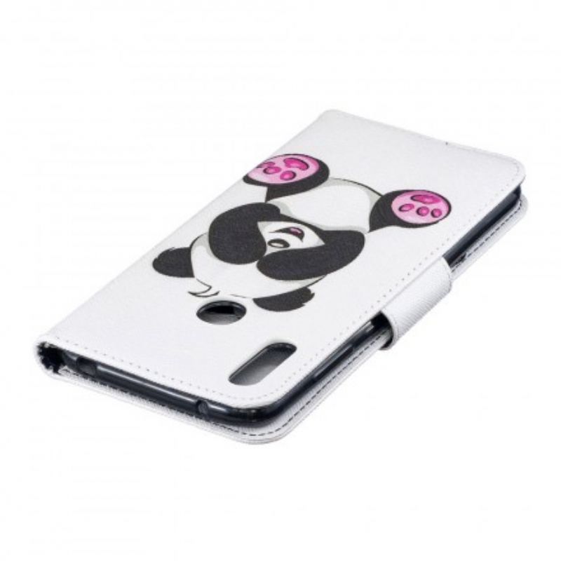 Flip Cover Huawei Y7 2019 Panda Sjov