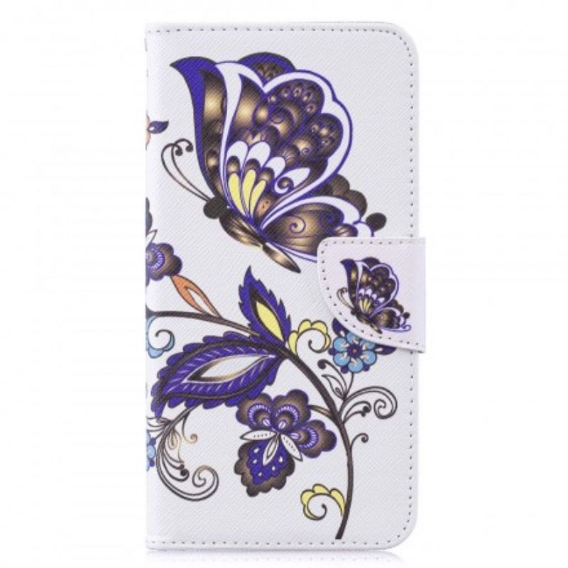 Flip Cover Huawei Y7 2019 Sommerfugletatovering