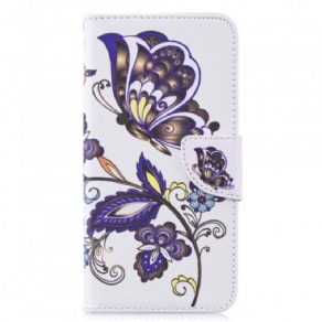 Flip Cover Huawei Y7 2019 Sommerfugletatovering