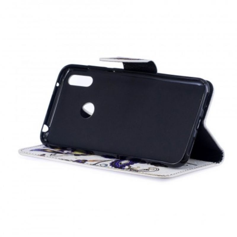 Flip Cover Huawei Y7 2019 Sommerfugletatovering