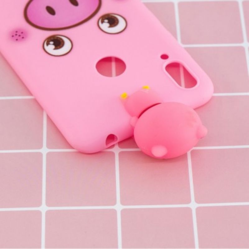 Mobilcover Huawei Y7 2019 Funny Pig 3d