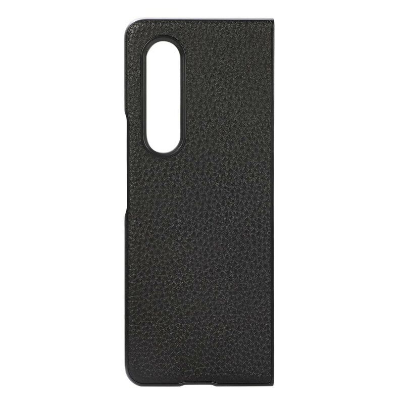 Cover Samsung Galaxy Z Fold 3 5G Ægte Litchi-læder