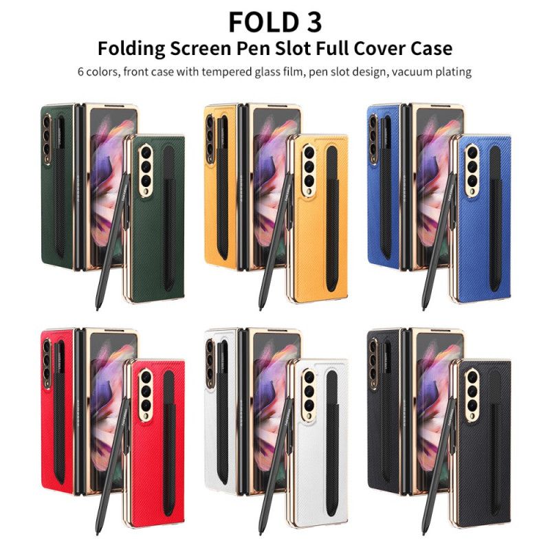 Cover Samsung Galaxy Z Fold 3 5G Beskyttelsessæt Skærmbeskytter Og Stylusholder