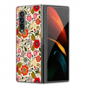 Cover Samsung Galaxy Z Fold 3 5G Blomstertapet