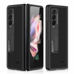 Cover Samsung Galaxy Z Fold 3 5G Carbon Fiber Support Gkk