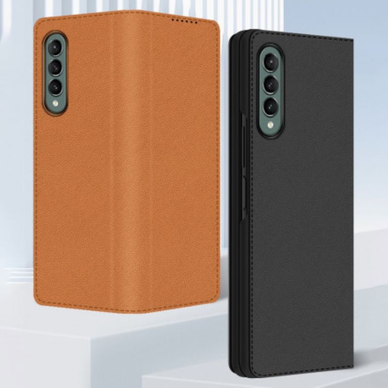 Cover Samsung Galaxy Z Fold 3 5G Flip Cover Skin-touch Split Læder