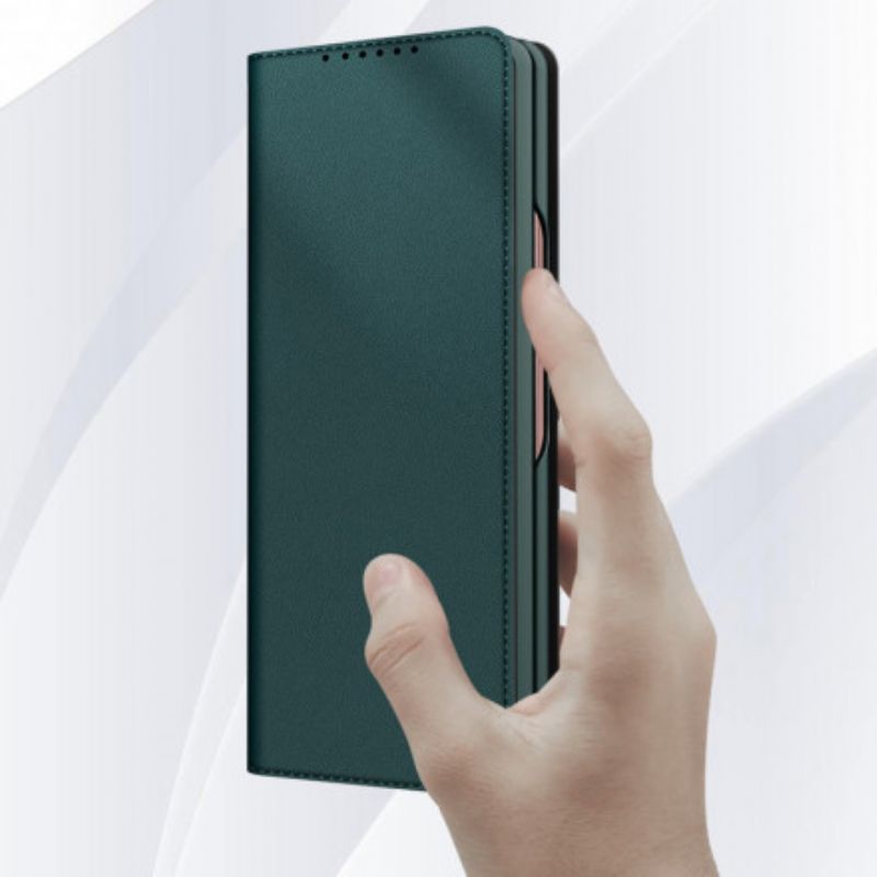 Cover Samsung Galaxy Z Fold 3 5G Flip Cover Skin-touch Split Læder