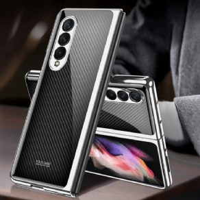 Cover Samsung Galaxy Z Fold 3 5G Gkk Carbon Fiber Hærdet Glas