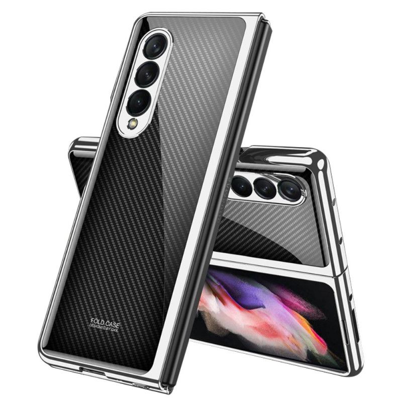 Cover Samsung Galaxy Z Fold 3 5G Gkk Carbon Fiber Hærdet Glas