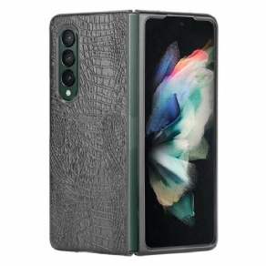 Cover Samsung Galaxy Z Fold 3 5G Krokodille Imiteret Læder