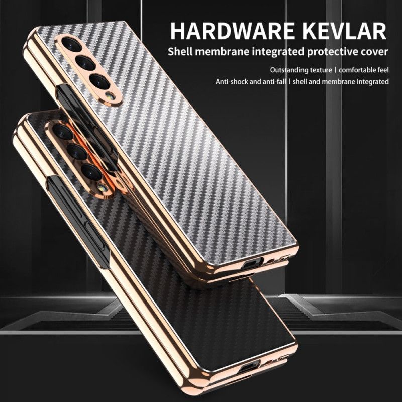 Cover Samsung Galaxy Z Fold 3 5G Kulfiber Med Skærmbeskytter