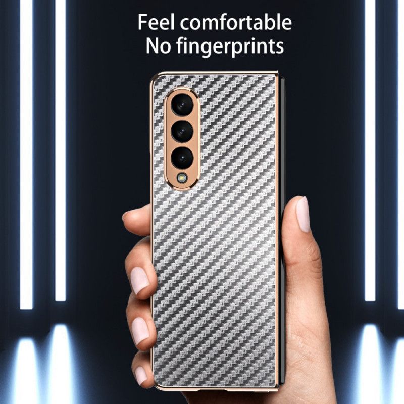 Cover Samsung Galaxy Z Fold 3 5G Kulfiber Med Skærmbeskytter