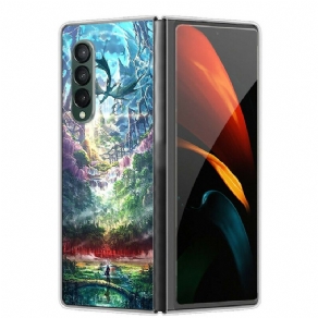 Cover Samsung Galaxy Z Fold 3 5G Kunstnerisk Natur