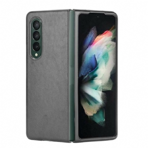 Cover Samsung Galaxy Z Fold 3 5G Lichi-lædereffekt