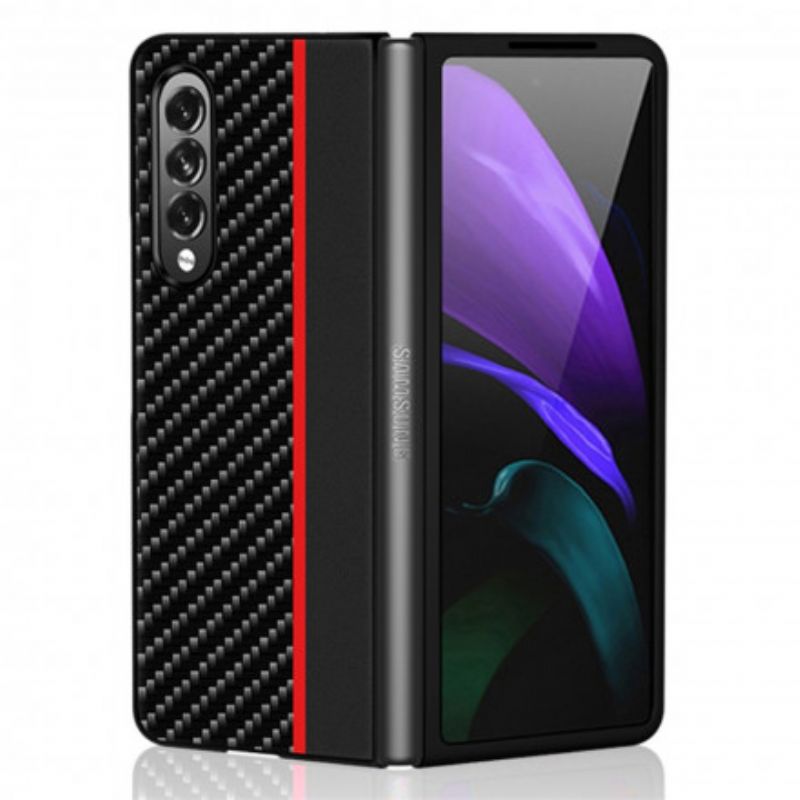 Cover Samsung Galaxy Z Fold 3 5G Line Carbon Fiber