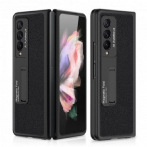 Cover Samsung Galaxy Z Fold 3 5G Litchi Læder Bagside Gkk