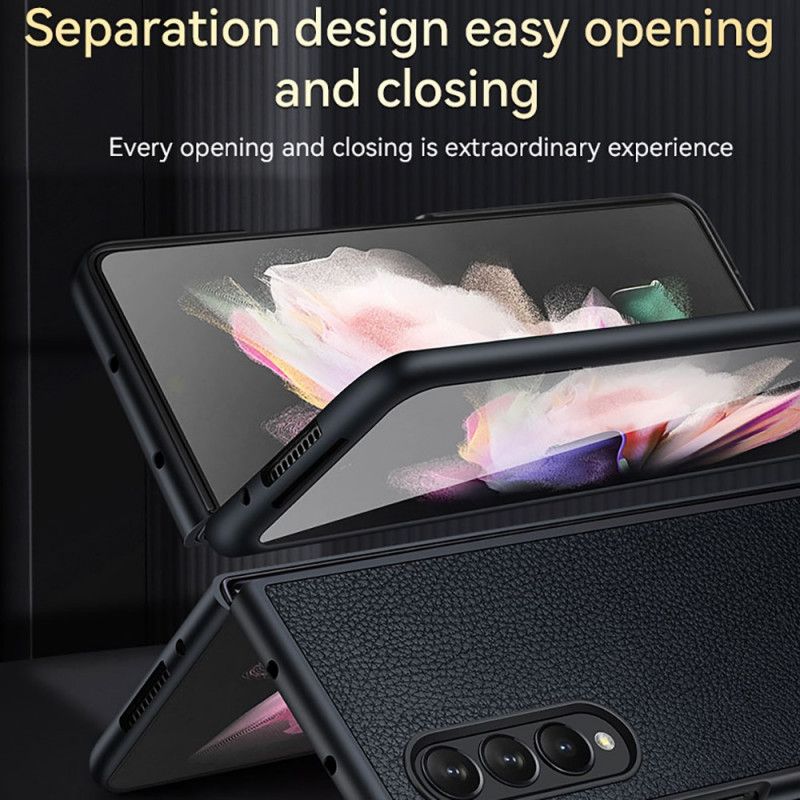 Cover Samsung Galaxy Z Fold 3 5G Litchi Læder Style Sulada