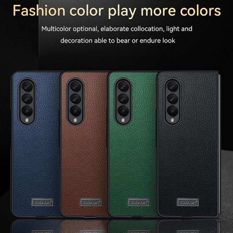 Cover Samsung Galaxy Z Fold 3 5G Litchi Læder Style Sulada