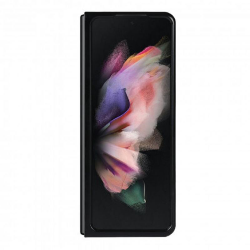 Cover Samsung Galaxy Z Fold 3 5G Litchi Læderbagside