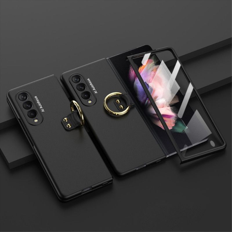 Cover Samsung Galaxy Z Fold 3 5G Ringstøtte Og Skærmbeskytter Gkk