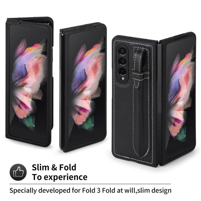 Cover Samsung Galaxy Z Fold 3 5G Stylusholder I Ægte Læder