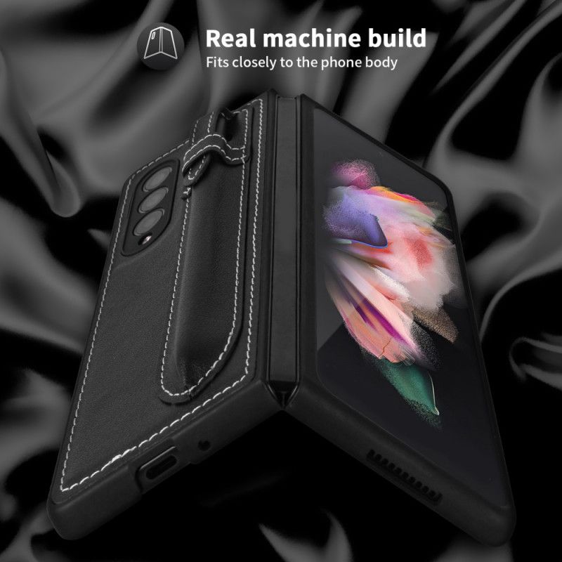 Cover Samsung Galaxy Z Fold 3 5G Stylusholder I Ægte Læder