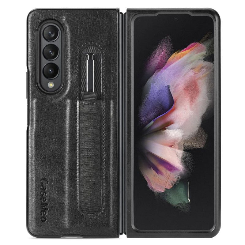 Cover Samsung Galaxy Z Fold 3 5G Stylusholder I Læderstil Caseneo