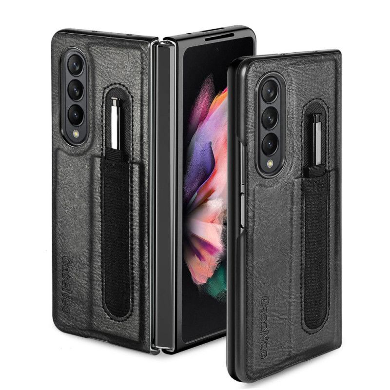 Cover Samsung Galaxy Z Fold 3 5G Stylusholder I Læderstil Caseneo