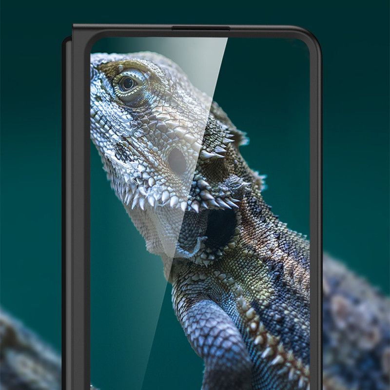 Cover Samsung Galaxy Z Fold 3 5G Tekstureret Bagside Og Skærmbeskytter Gkk