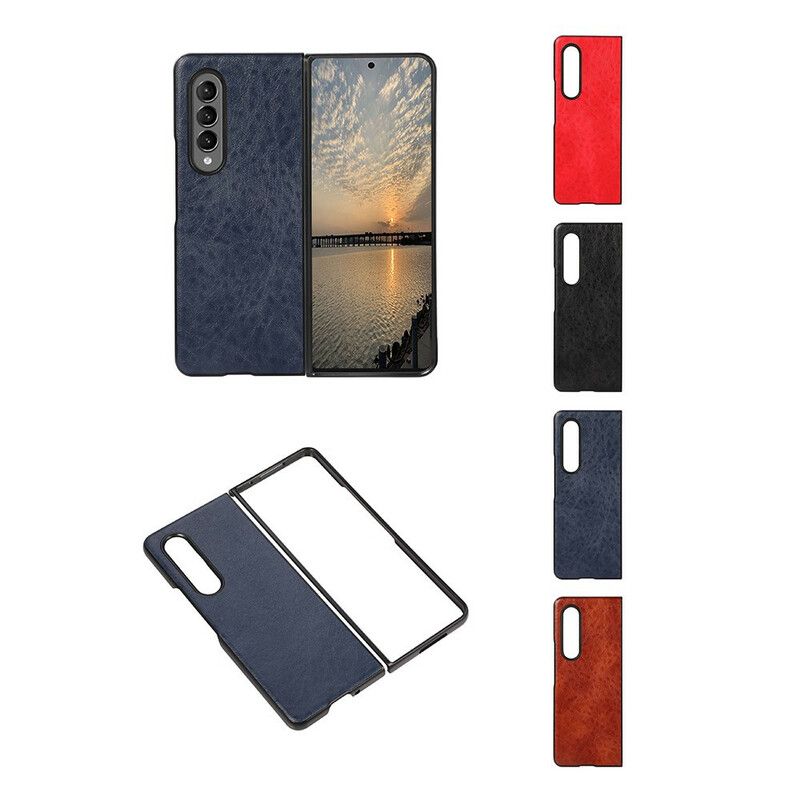 Cover Samsung Galaxy Z Fold 3 5G Tekstureret Kunstlæder