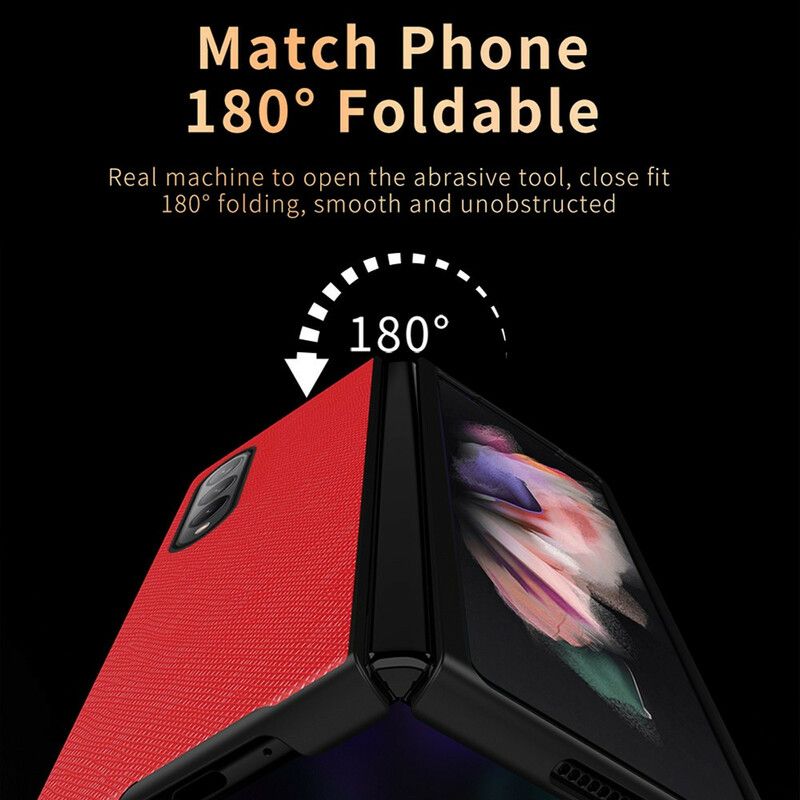 Cover Samsung Galaxy Z Fold 3 5G Tekstureret Læder