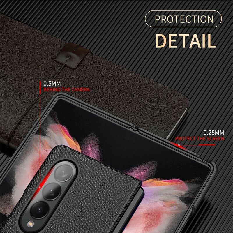 Cover Samsung Galaxy Z Fold 3 5G Tekstureret Læder