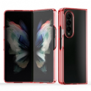 Cover Samsung Galaxy Z Fold 3 5G Transparente Farvede Kanter