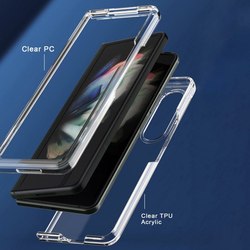 Cover Samsung Galaxy Z Fold 3 5G Transparente Farvede Kanter